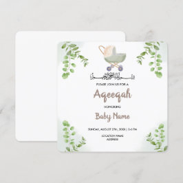 Tarjeta de Invitación Instantánea Aqeeqah Chic Mod