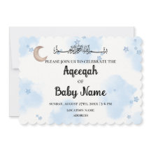 Tarjeta de Invitación Instantánea Editable Aqeeqah