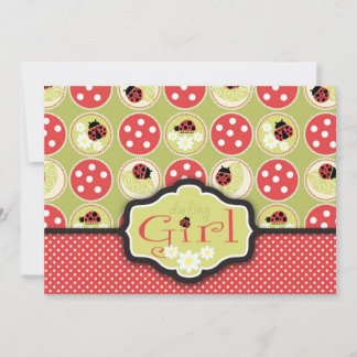 Tarjeta de invitación Lady Bug