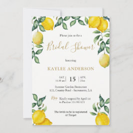 Tarjeta de invitación Lemons Bridal Shower