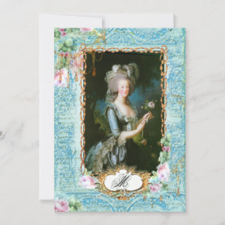 Tarjeta de invitación Marie Antoinette para Rosas