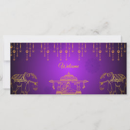 Tarjeta de invitación Mehndi