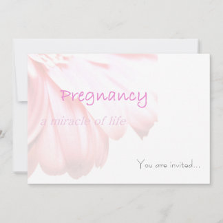 Tarjeta de invitación milagro Baby Shower