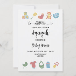 Tarjeta de Invitación Minimalista Instantánea Aqee