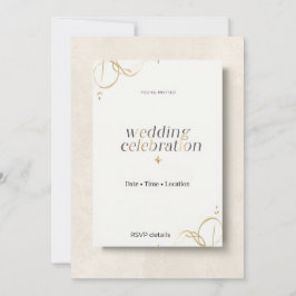 Tarjeta de Invitación Moderna Elegante Minimalista