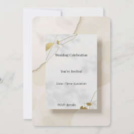 Tarjeta de Invitación Moderna Elegante Minimalista