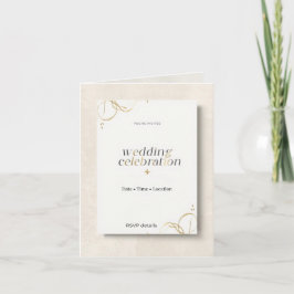 Tarjeta de Invitación Moderna Elegante Minimalista
