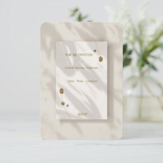 Tarjeta de Invitación Moderna y Elegante Minimalis