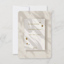 Tarjeta de Invitación Moderna y Elegante Minimalis