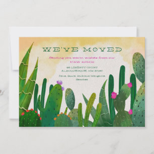 Tarjeta de Invitación móvil Cacti Garden