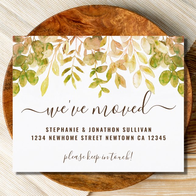 Tarjeta de Invitación móvil de follaje de otoño de (Subido por el creador)