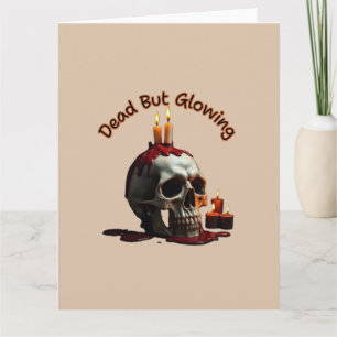 Tarjeta de invitación muerta pero brillante-Hallow