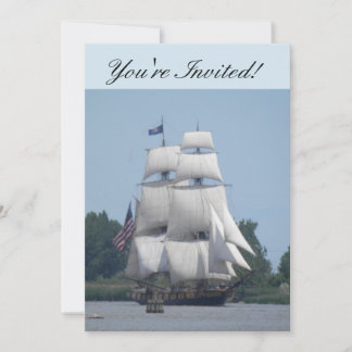 Tarjeta de invitación náutica