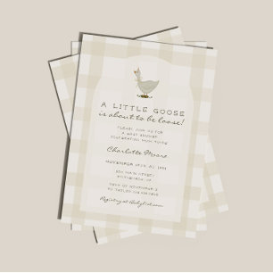 Tarjeta de Invitación Neutral para Baby Shower de