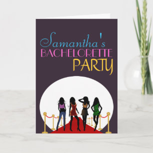 Tarjeta de invitación nocturna para la fiesta de l