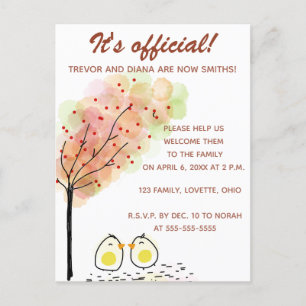 Tarjeta de invitación para adopción editable de do