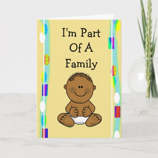 Tarjeta de Invitación para adopción para Personali (Anverso)