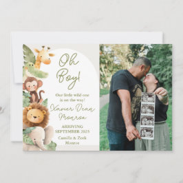Tarjeta de Invitación para animales salvajes