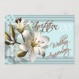 Tarjeta de Invitación para Aniversario de Boda con