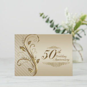 Tarjeta de invitación para aniversario de bodas nú