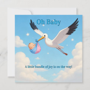 Tarjeta de invitación para baby shower