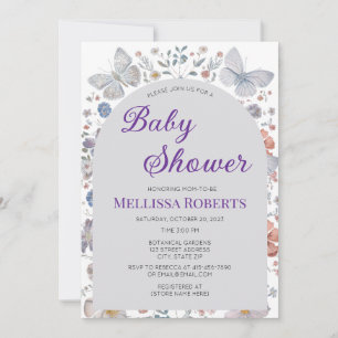 Tarjeta de Invitación para Baby Shower con Tema de