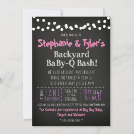 Tarjeta de Invitación para Baby Shower de BaByQ BB