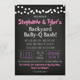 Tarjeta de Invitación para Baby Shower de BaByQ BB