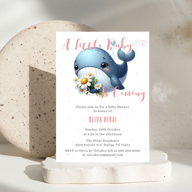Tarjeta de Invitación para Baby Shower de Bebé Bal (Subido por el creador)