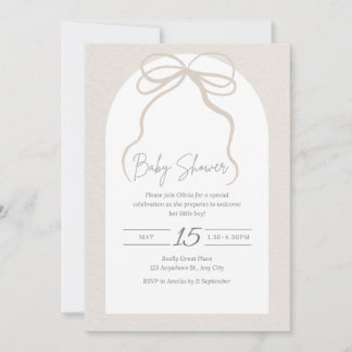 Tarjeta de invitación para baby shower de bienveni