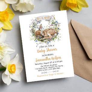 Tarjeta de Invitación para Baby Shower de Cierva D