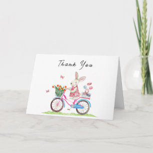 Tarjeta de Invitación para Baby Shower de Conejo e