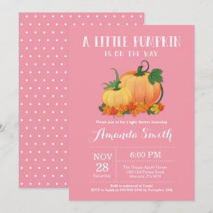Tarjeta de Invitación para Baby Shower de Niña con