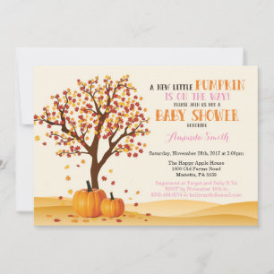 Tarjeta de Invitación para Baby Shower de Niña con