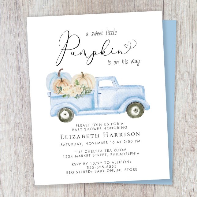 Tarjeta de Invitación para Baby Shower de Niño con (Subido por el creador)