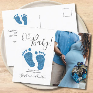 Tarjeta de invitación para baby shower de parejas 