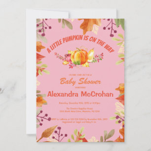 Tarjeta de Invitación para Baby Shower de Pequeña