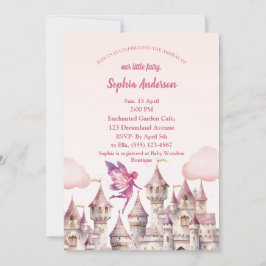 Tarjeta de invitación para Baby Shower del Chica d