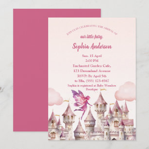 Tarjeta de invitación para Baby Shower del Chica d