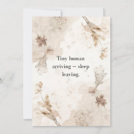 Tarjeta de Invitación para Baby Shower Neutro en G