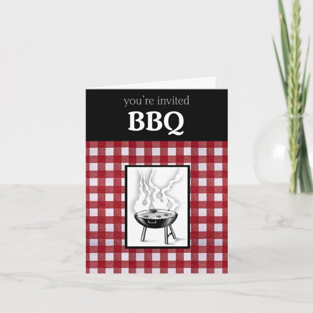 Tarjeta de invitación para barbacoa (Anverso)