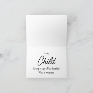 Tarjeta de Invitación para bebé y embarazo a la ab