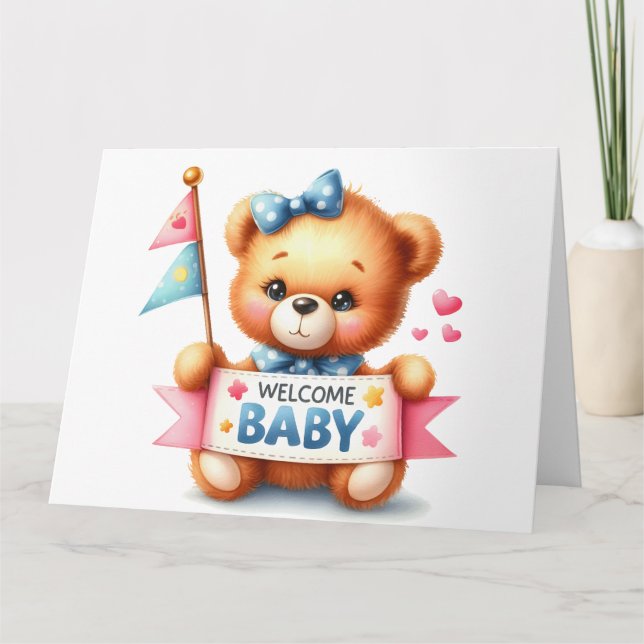 Tarjeta de invitación para bebés (Anverso)