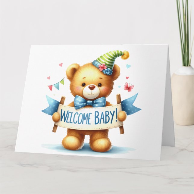 Tarjeta de invitación para bebés (Anverso)