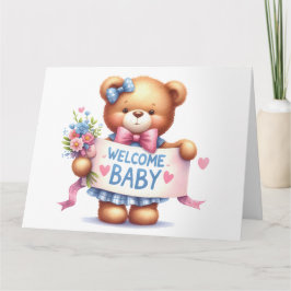 Tarjeta de invitación para bebés