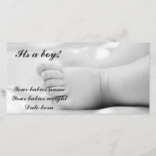 Tarjeta de invitación para bebés