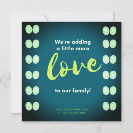 Tarjeta de invitación para bebés