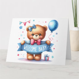 Tarjeta de invitación para bebés