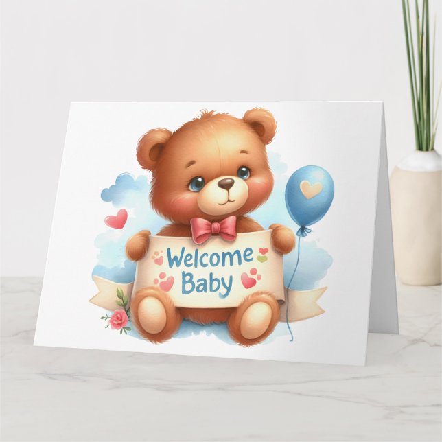 Tarjeta de invitación para bebés (Anverso)