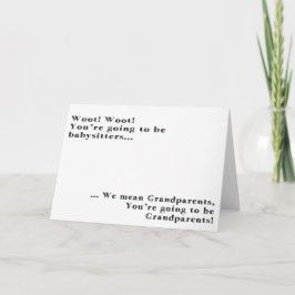 Tarjeta de Invitación para bebés para abuelos